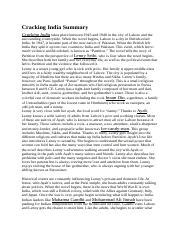 summary of cracking india|Cracking India Summary & Study Guide .